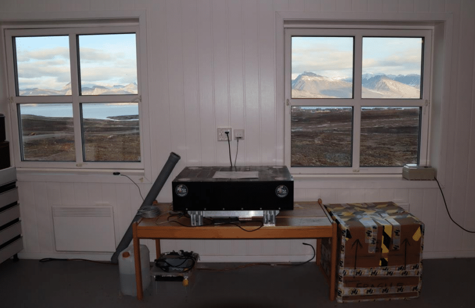 The shock-wave of the Hunga-Tonga Hunga-Ha'apai observed by the PolarquEEEst detectors at Ny Alesund