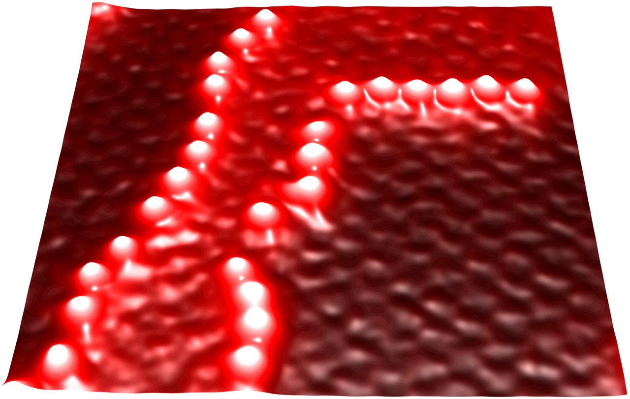 Atom chains at graphene edges