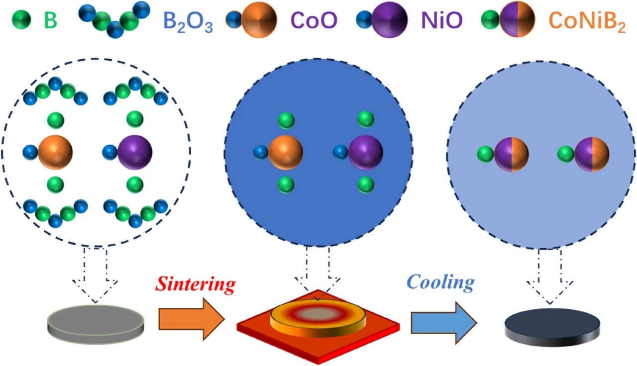 Ultra-Fast Synthesis of Non-Precious CoNiB₂ Catalysts for Water Oxidation