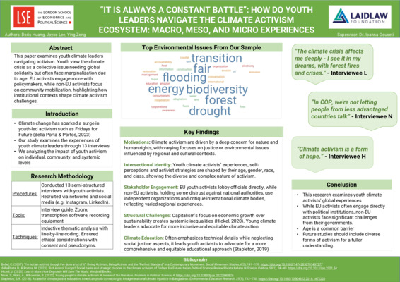How Do Youth Leaders Navigate the Climate Activism Ecosystem - Poster