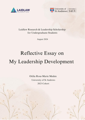 Reflective Essay on My Leadership Development