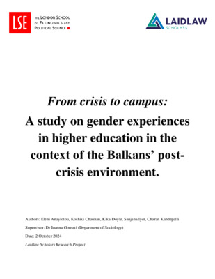 From Crisis to Campus - Research Report