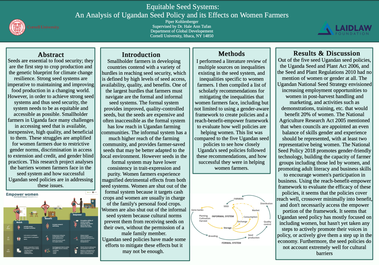 Poster: An Analysis of Ugandan Seed Policy and Its Effects on Women Farmers