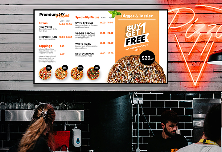 Digital menu board content strategy – keep it simple, clean and straightforward!