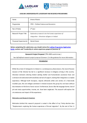 Summer 1 - Research Project Proposal 2023