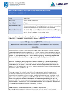 Summer 1 - Research Project Proposal 2023 