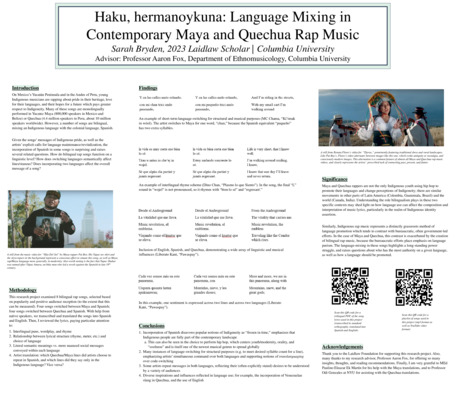 Sarah Bryden Laidlaw 2023 Poster