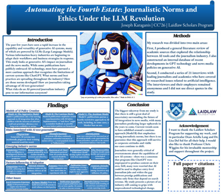 Joseph Karaganis 2023 Laidlaw Conference Poster