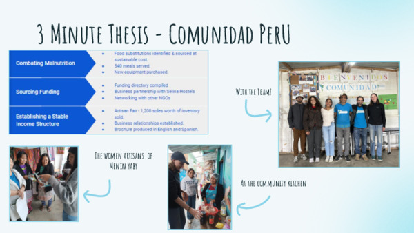 3 Minute Thesis - Comunidad Peru Alannah Maxwell
