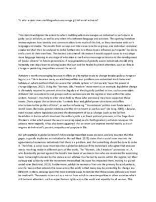 Outcome - Literature Review and Research Report