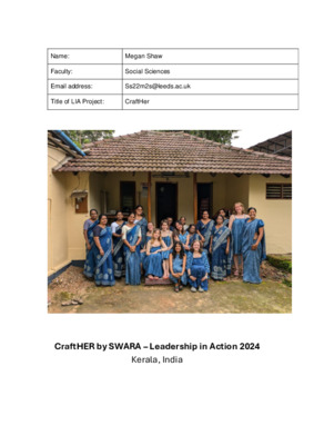 CraftHER by SWARA: Leadership in Action reflections