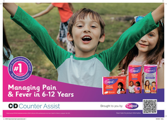 Calpol Counter Assist: Managing Pain & Fever in 6-12 Years