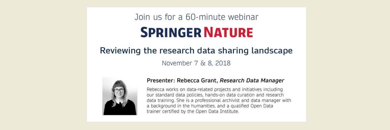 Webinar: Reviewing the research data landscape