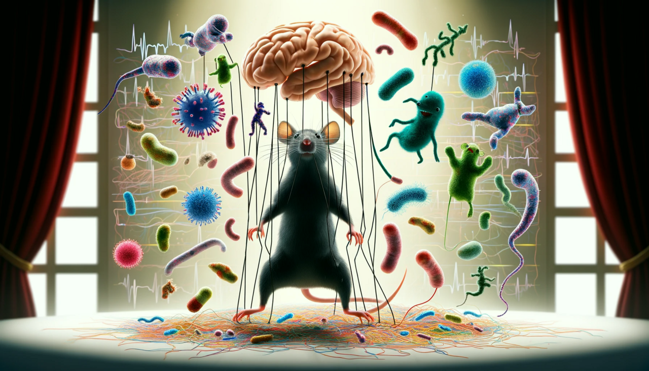 New research unveiling the invisible puppeteers: how our gut microbiota pulls the strings on host locomotion.