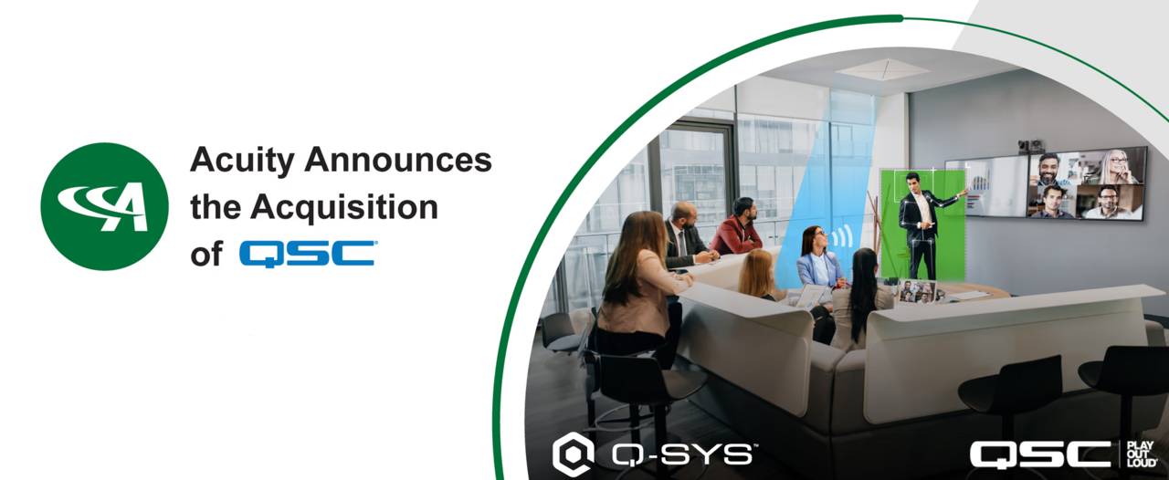 QSC, LLC announces acquisition by industrial technology firm Acuity Brands