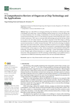 A Comprehensive Review of Organ-on-a-Chip Technology and Its Applications
