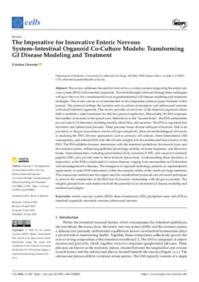 The Imperative for Innovative Enteric Nervous System-Intestinal Organoid Co-Culture Models: Transforming GI Disease Modeling and Treatment
