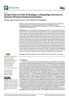 Lymph Node-on-Chip Technology: Cutting-Edge Advances in Immune Microenvironment Simulation
