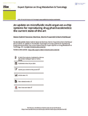 An update on microfluidic multi-organ-on-a-chip systems for reproducing drug pharmacokinetics  the current state-of-the-art
