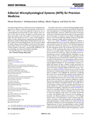 Editorial: Microphysiological Systems (MPS) for Precision Medicine