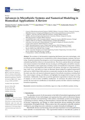 Advances in Microfluidic Systems and Numerical Modeling in Biomedical Applications: A Review