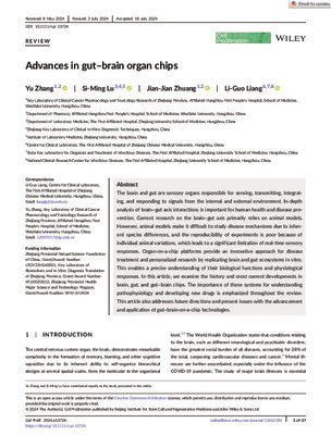 Advances in gut-brain organ chips