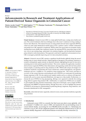 Advancements in Research and Treatment Applications of Patient-Derived Tumor Organoids in Colorectal Cancer