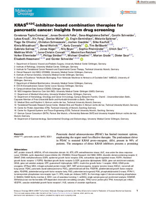 KRASG 12C-inhibitor-based combination therapies for pancreatic cancer: insights from drug screening