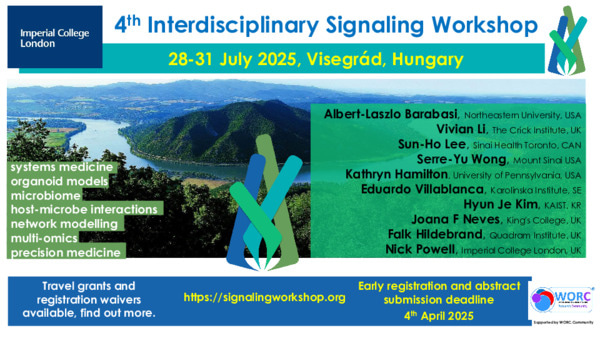 The beautiful Renaissance city of Visegrad in Hungary will host the fourth Interdisciplinary Signaling Workshop this July.