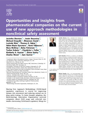Opportunities and insights from pharmaceutical companies on the current use of new approach methodologies in nonclinical safety assessment