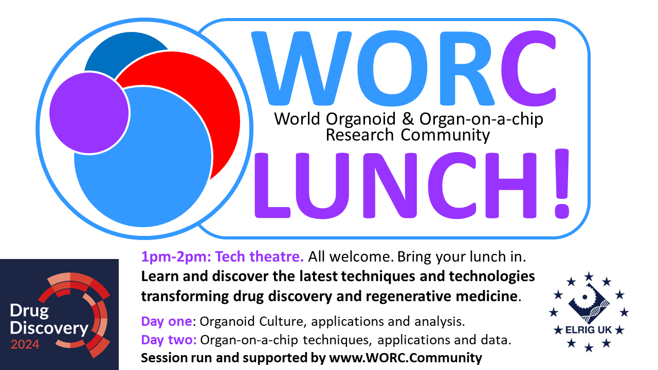 ELRIG UK are once again proud supporters of WORD+ in 2025 and we have an exclusive program at Drug Discovery 2024.