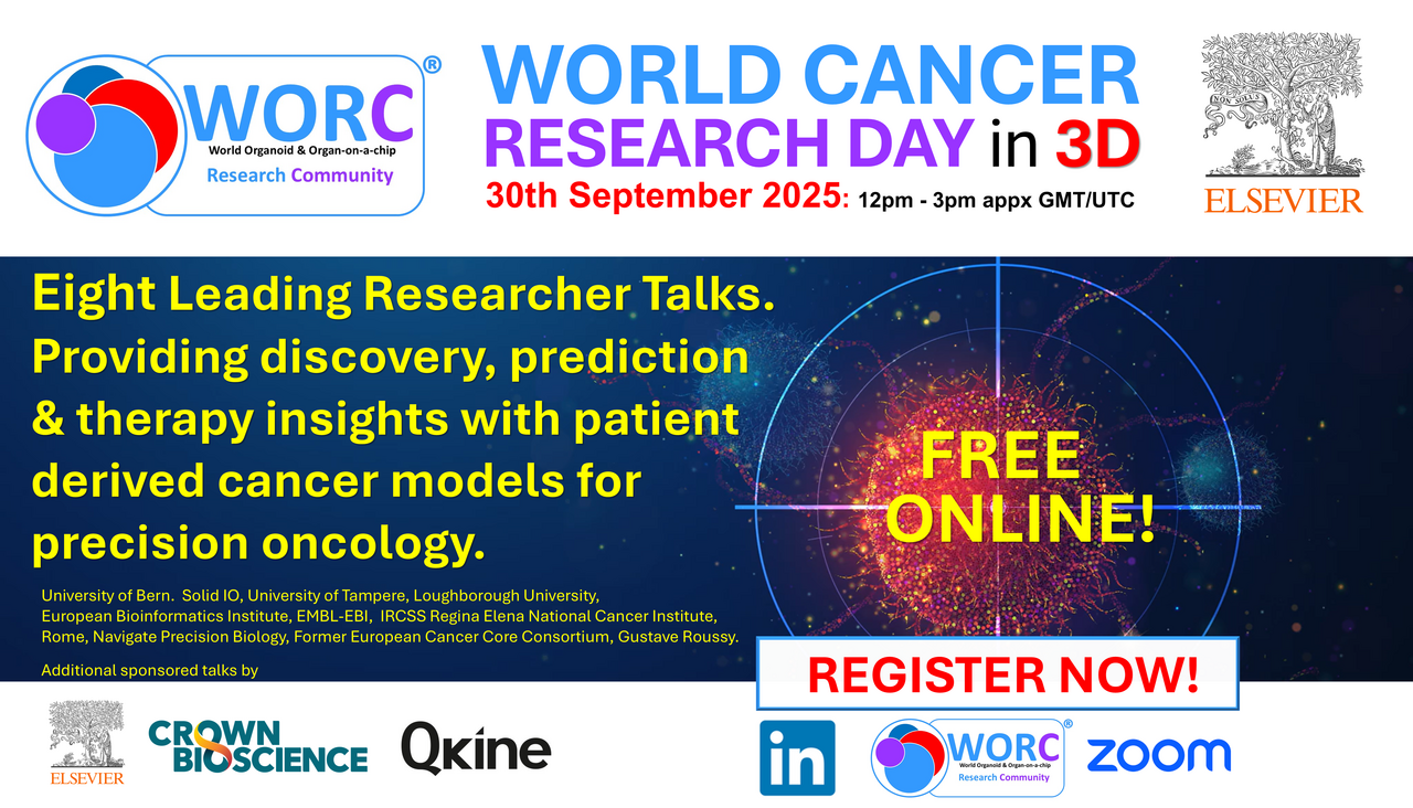 FREE & ONLINE: WORLD CANCER RESEARCH DAY in 3D