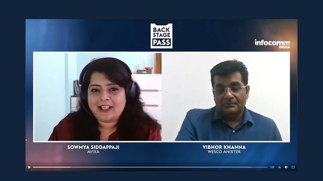 Backstage Podcast at InfoComm India featuring Wesco Anixter