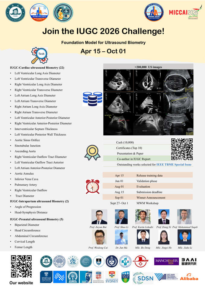 MICCAI 2026 Challenge on Foundation Model for Ultrasound Biometry