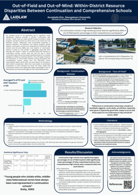 [Research Poster] Out-of-Field and Out-of-Mind: Within-District Resource Disparities Between Continuation and Comprehensive Schools