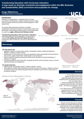 Poster Transforming Education with Curriculum Liberation