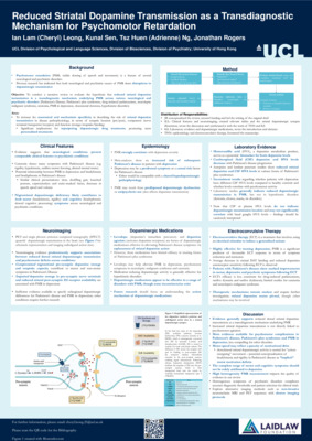 Psychomotor Retardation and Dopamine Dysfunction: A Transdiagnostic Phenomenon - Laidlaw 2024 Research Poster 
