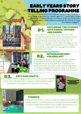 LIA at SOS children's village Cape town.