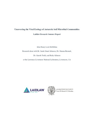 Research Report: Uncovering the Viral Ecology of Antarctic Soil Microbial Communities