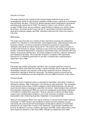 Research report -- Role of dopamine as a transdiagnostic substrate in psychomotor retardation su