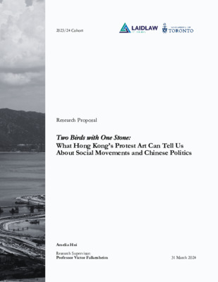 Research Proposal: What Hong Kong's Protest Art Can Tell Us About Social Movements and Chinese Politics