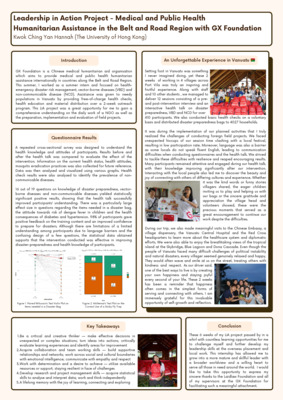 LiA poster - Medical and Public Health Humanitarian Assistance with GX Foundation