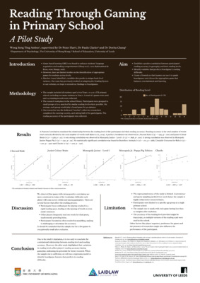 Reading Through Gaming in Primary School - Research Poster