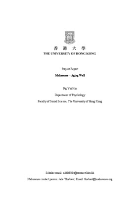 Leadership in Action Report - Ageing Well