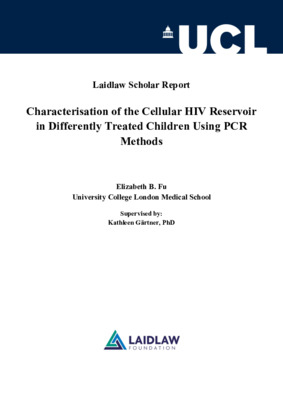 Laidlaw Summer 1 Report (Characterisation of the Cellular HIV Reservoir in Differently Treated Children Using PCR Methods)