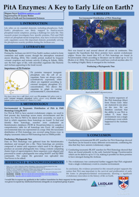 Research Poster - PitA Enzymes: A Key to Early Life on Earth?