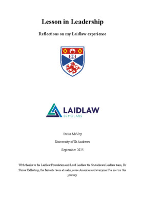 Lessons in Leadership