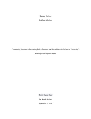 Laidlaw Research Paper