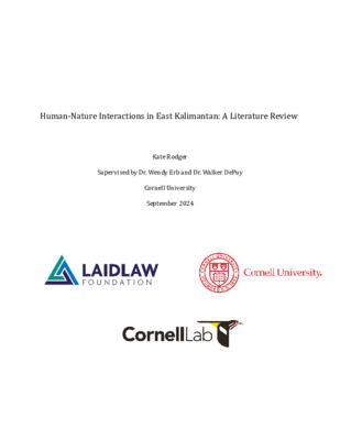 Research Report: Human-Nature Interactions in East Kalimantan