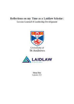 Reflections on my Time as a Laidlaw Scholar